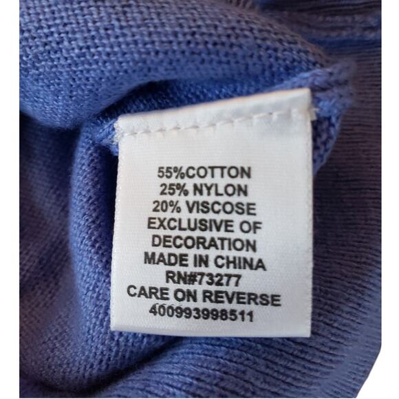 ELLE L blue, long sleeve, tee shirt - Picture 6 of 8